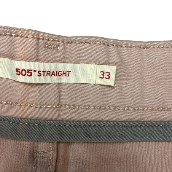 Levi 505 Straight Leg Jeans Womens Mid Rise Straight Leg Size 33 Pink - Picture 6 of 15